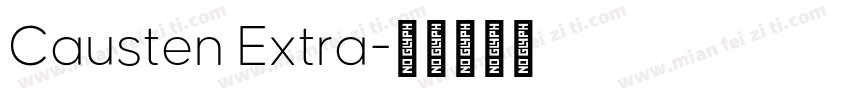 Causten Extra字体转换